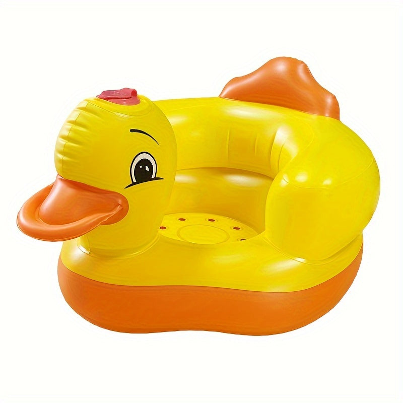 Yellow Duck Inflatable Baby Seat for Toddlers 3 Months and Up Summer Play