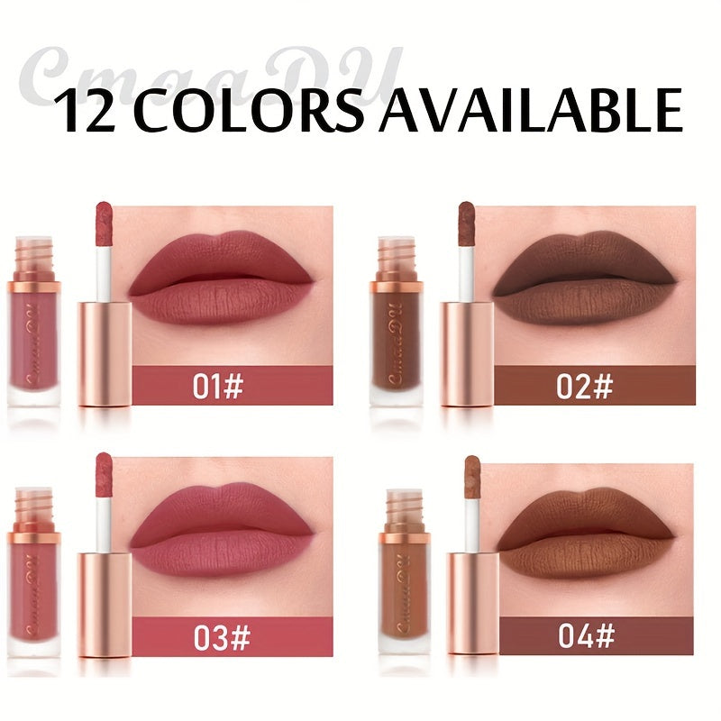 Women Satin Velvet Lipstick Set 6 Colors Long-Lasting Moisturizing