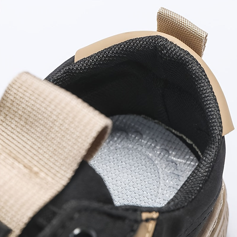 Zapatos de skate casual de lona para hombre, transpirables, con cordones, zapatillas urbanas para actividades al aire libre