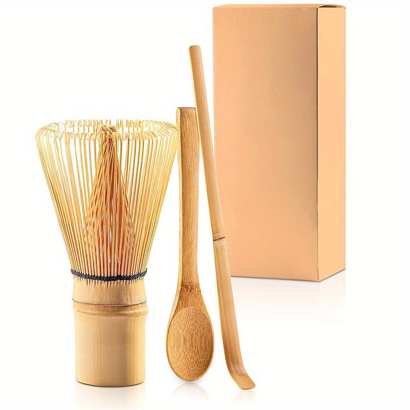 Traditional Handmade Matcha Tea Starter Kit with Whisk Scoop and Spoon