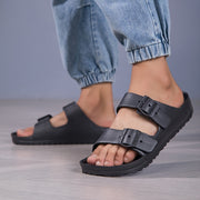 Ayollar uchun sozlanadigan tokchali tashqi flip-floplar, kundalik ichki va plyaj flip-floplari