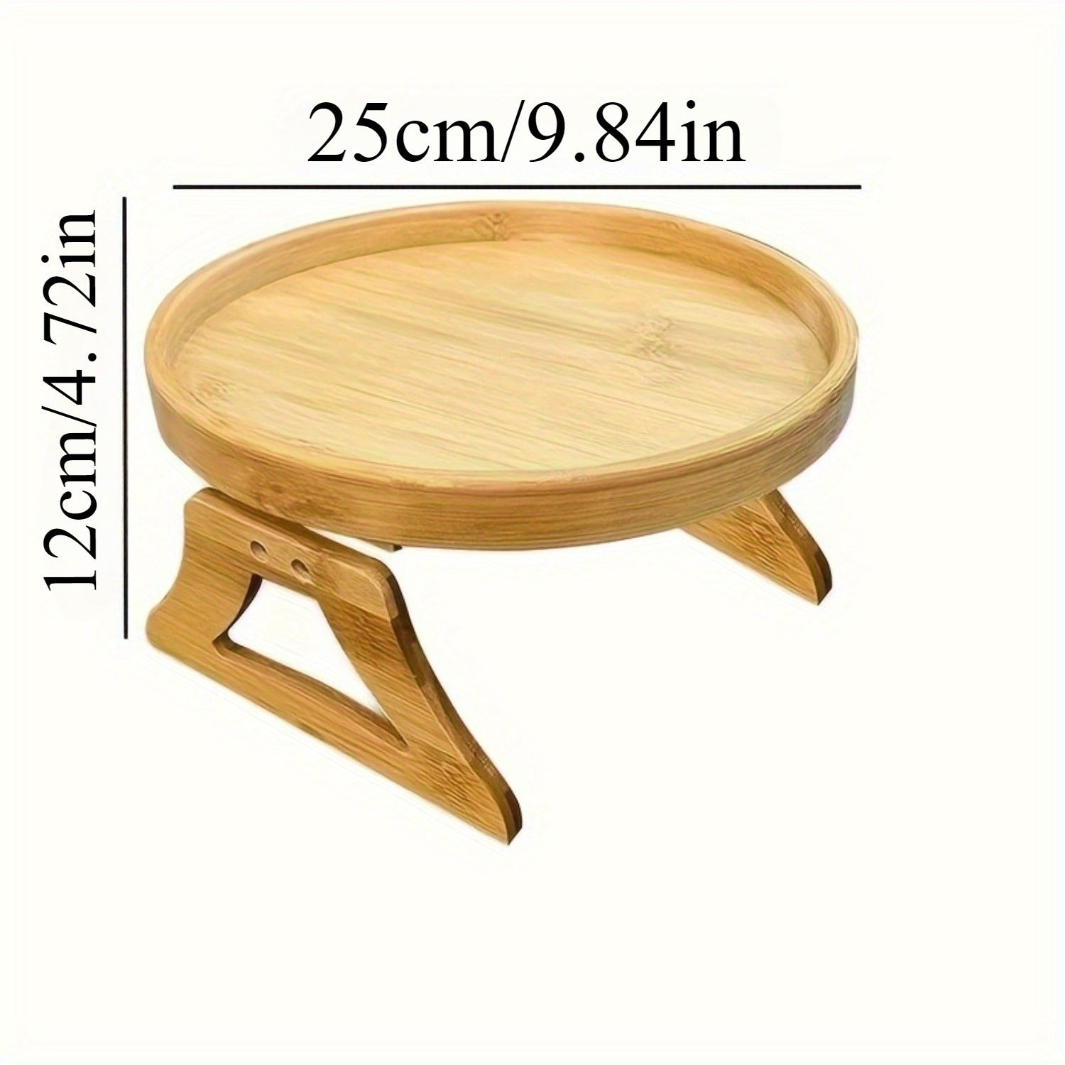 Foldable Bamboo Armrest Tray for Sofa Side Table No Electricity Needed