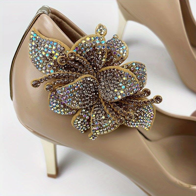 Women's Rhinestone Shoe Clips Detachable DIY Decor Accessories