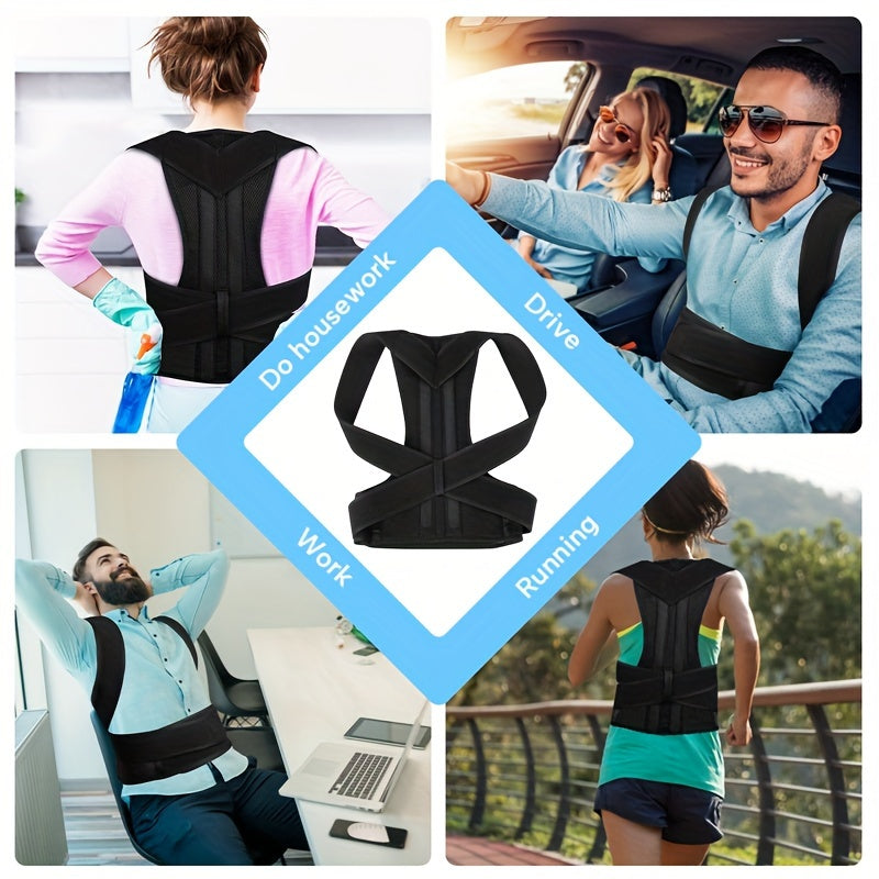 Neoprene Waist Support Brace for Men and Women Breathable Mesh Posture Corrector Sports Style
