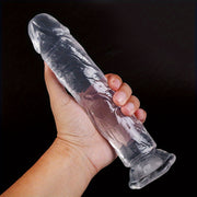 Mujer dildo transparente realista masturbador grande juguete sexual