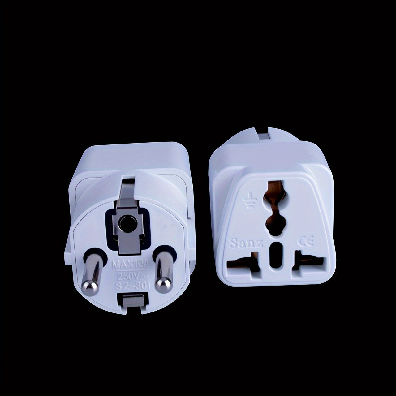 Adaptador de corriente de viaje estándar europeo para Francia, Indonesia, Corea del Sur, Rusia, con pin de 4.8mm