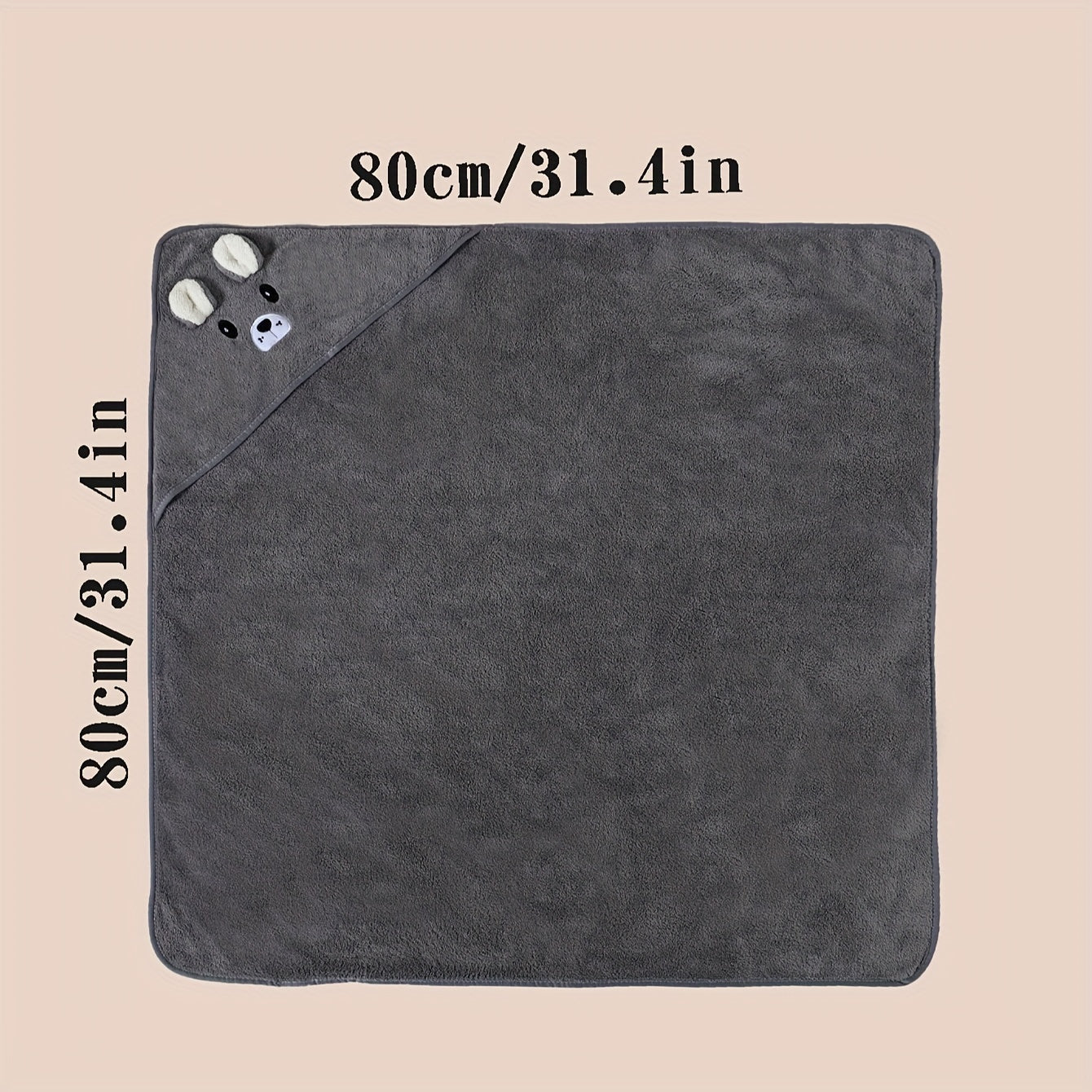 Juego de edredón y toalla de baño de tamaño pequeño 80cm x 80cm suave y absorbente para todas las estaciones