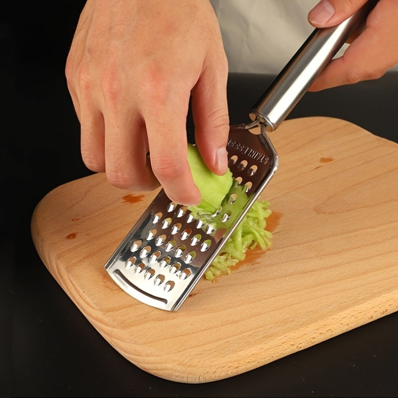 1 pieza de acero inoxidable cortador, rallador y rebanador de queso y mantequilla, herramienta de cocina para cítricos, verduras y frutas