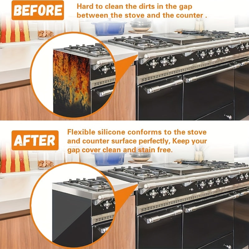 21 dyuymli silikon pechka bo'shlig'ini yopadigan qoplamalar, himoya qilish, oson tozalash, issiqlikka chidamli