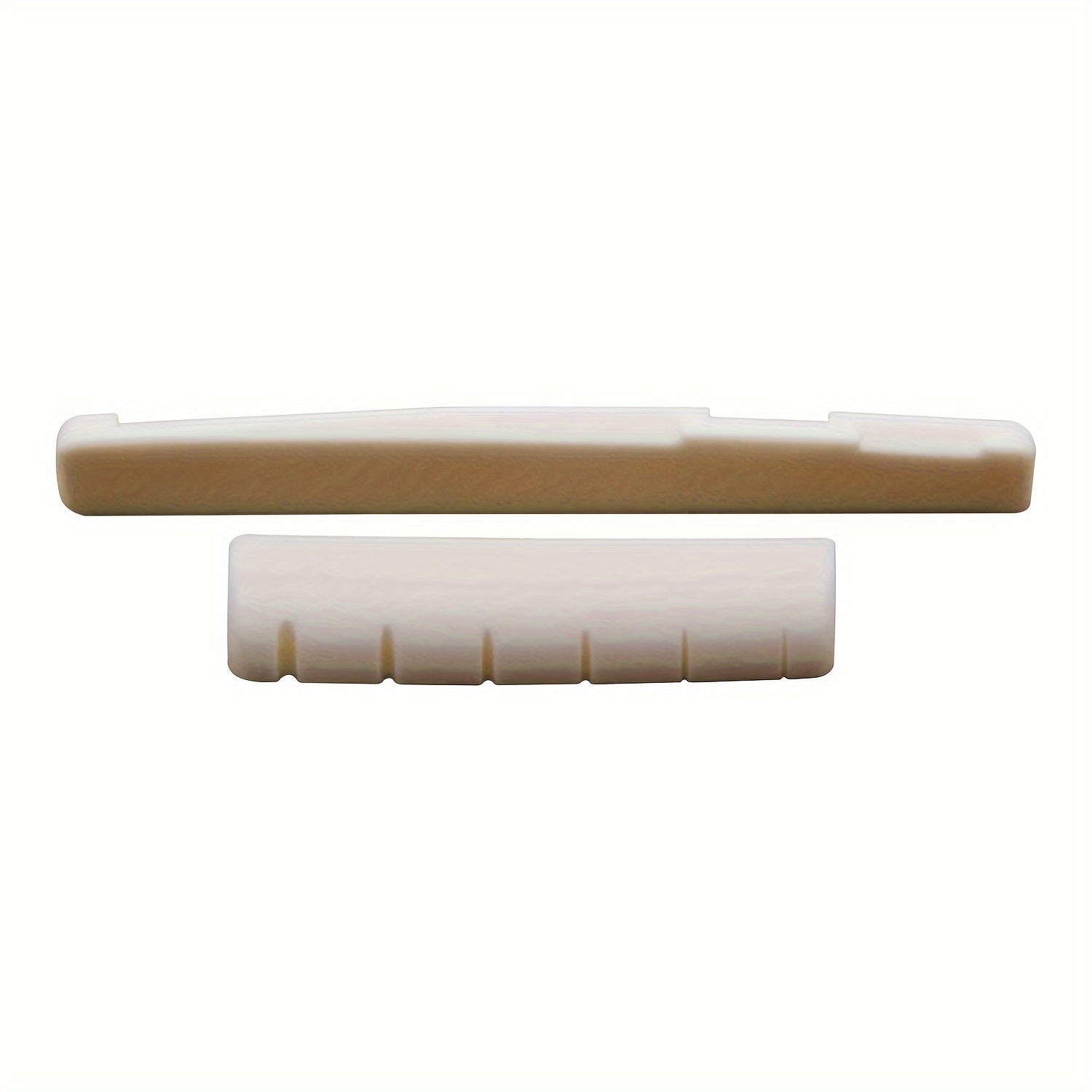 Set of 2 Bone Guitar Saddle and Nut for 6-String Acoustic Guitar