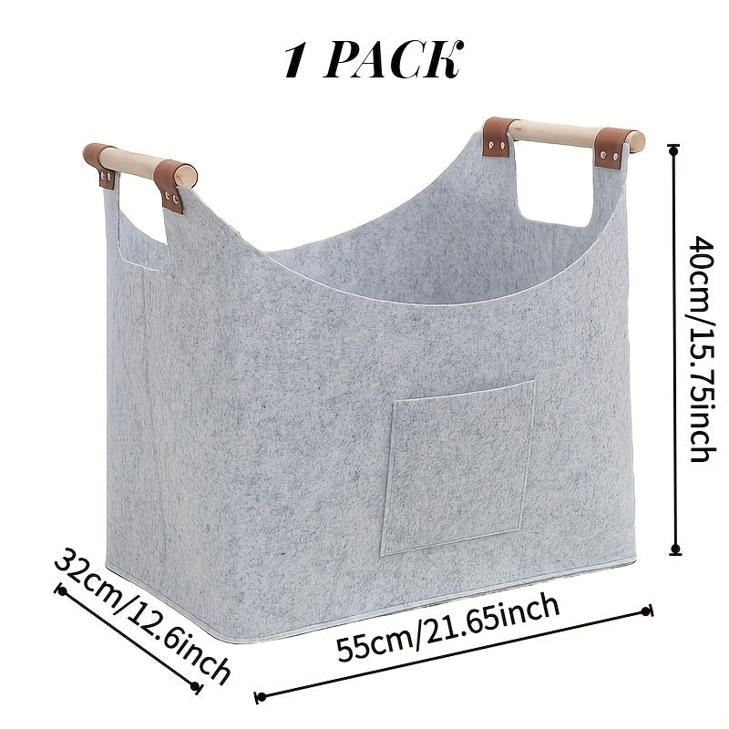 Katta o‘raladigan filьt olov savati 55L, tutqichlar bilan, ichki o‘rinda yog‘och saqlash uchun