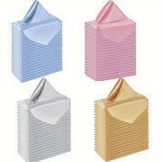 Set of 6/12/24 Square Satin Cloth Napkins for Weddings Dinners Banquets