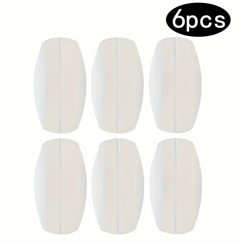 6 Pcs Ultra-Soft Silicone Shoulder Pads Non-Slip Seamless for Women's Bra Support