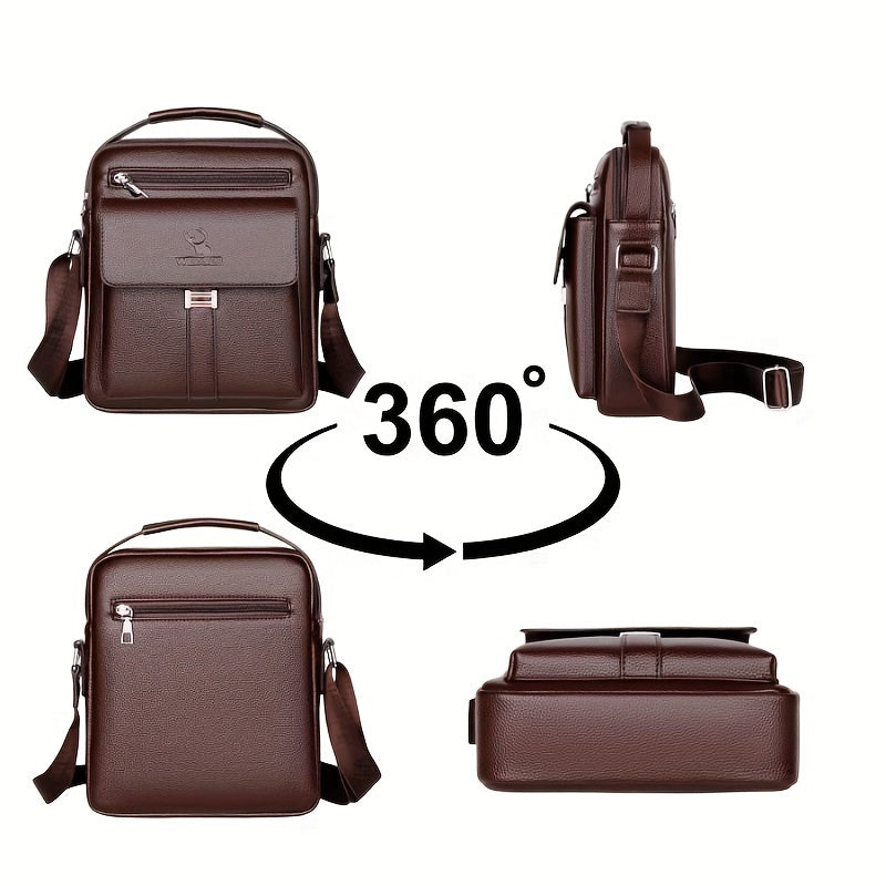 Ayollar uchun vintage uslubidagi xat tashuvchi sumka, suvga chidamli, ideal sovg'a - Qora.