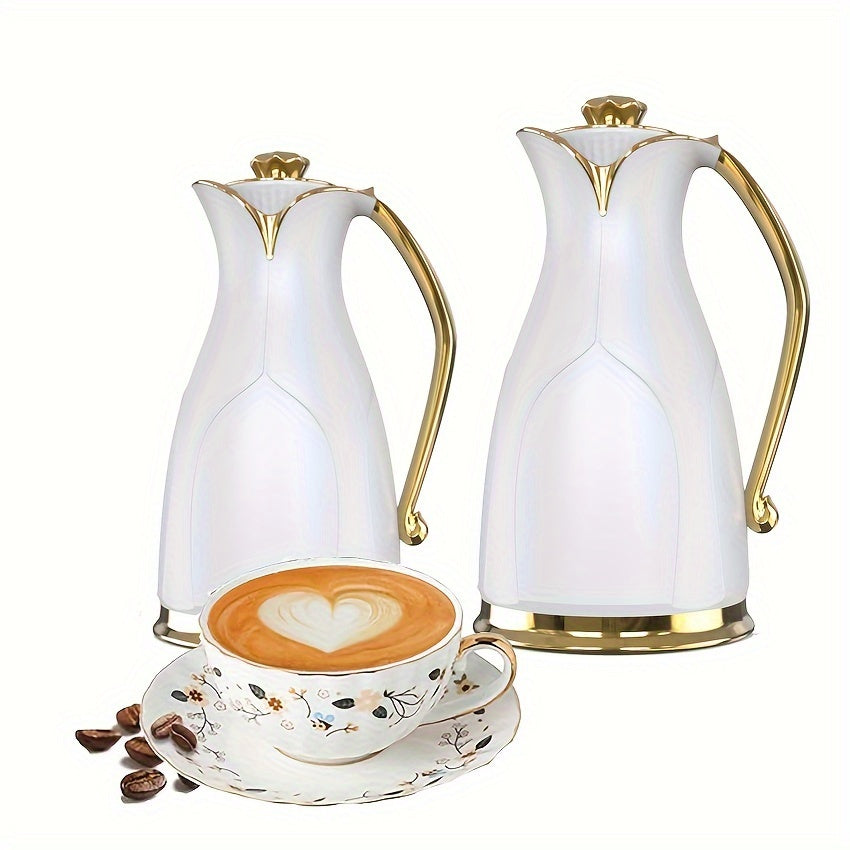 Double-Walled Vacuum Insulated Coffee Carafes Set for Hot Water and Tea Plastic
