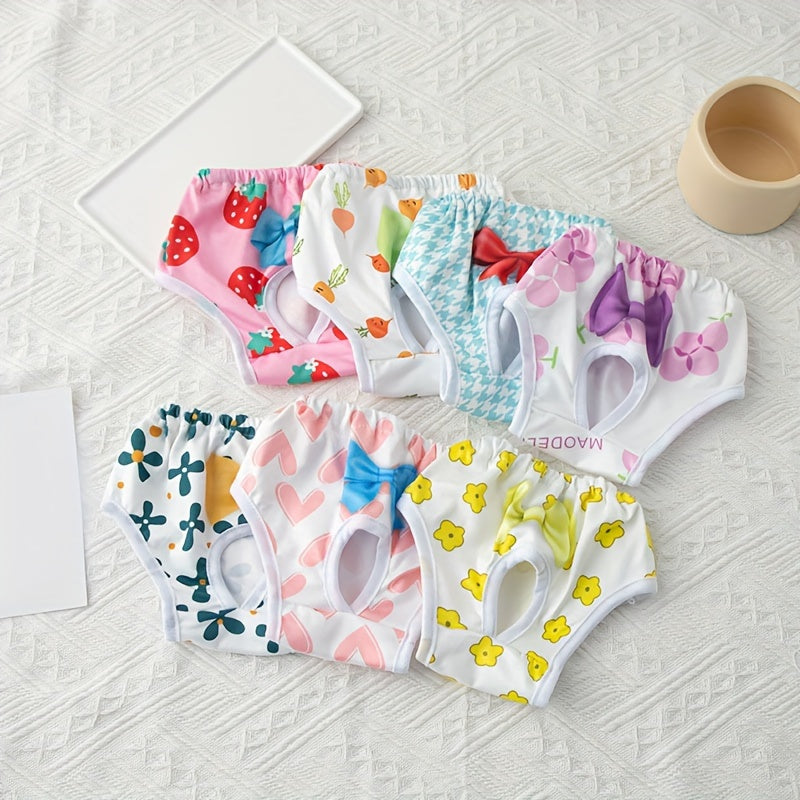 Pañales para perros pantalones menstruales transpirables para perros pequeños panties cómodos para mascotas