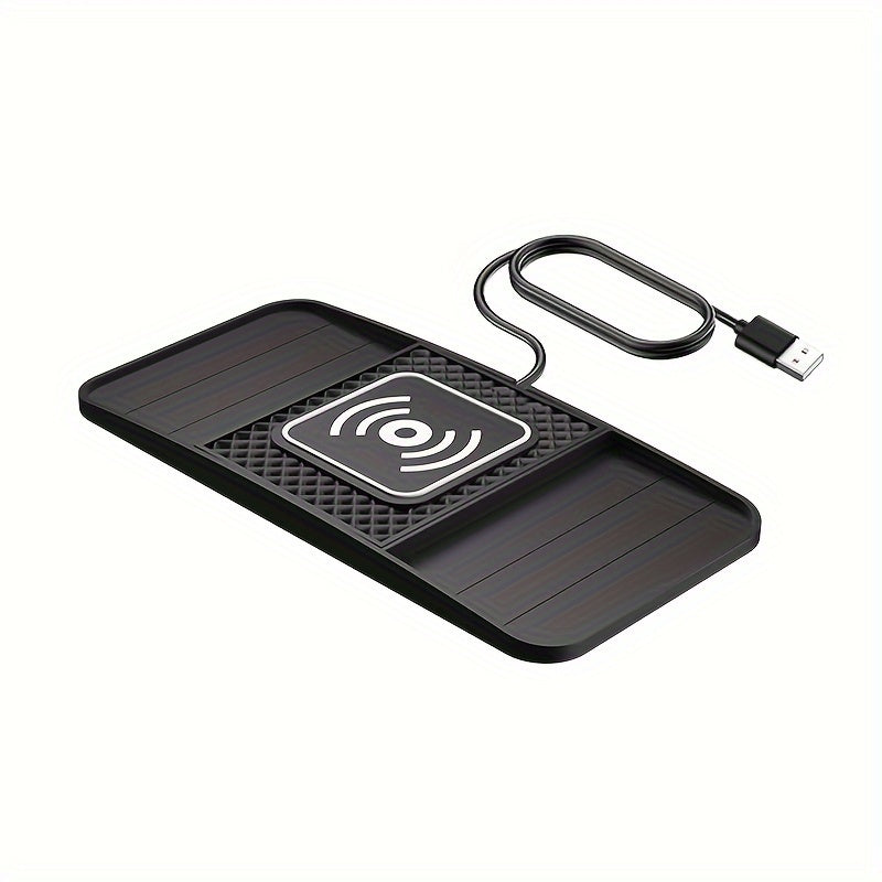 15W Wireless Car Charger Pad Fast Charging Qi Compatible with iPhone and Samsung