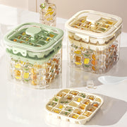 Ice Maker with Storage Box Food-Grade Plastic for Tea Cocktails and Summer Refreshments