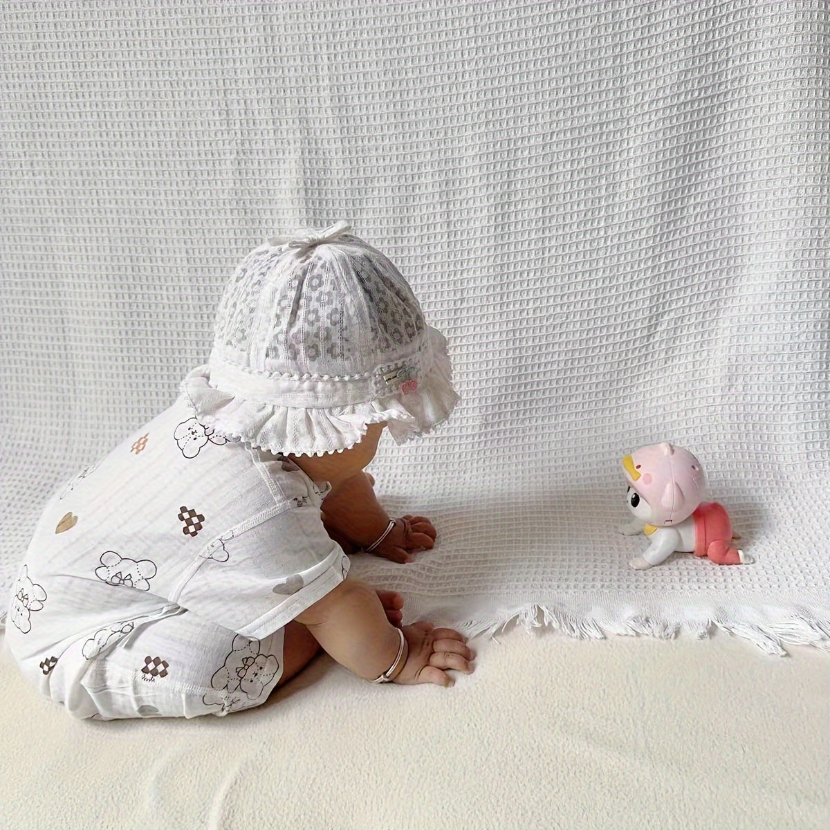 Baby Crawling Toy with Music Lights for 6 Months to 1 Year Vibrant Plastic