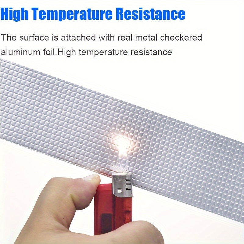 Outdoor Waterproof Butyl Aluminum Foil Tape for Leak Repair Multiple Sizes