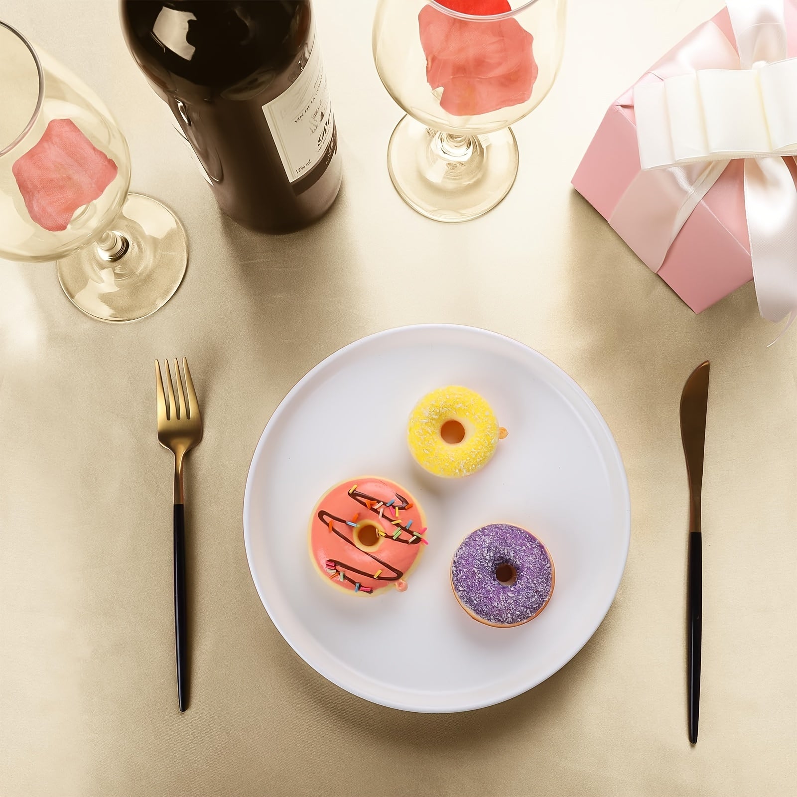 Luxury Satin Tablecloth for Wedding Banquet Rectangular Polyester 10-12 Seater