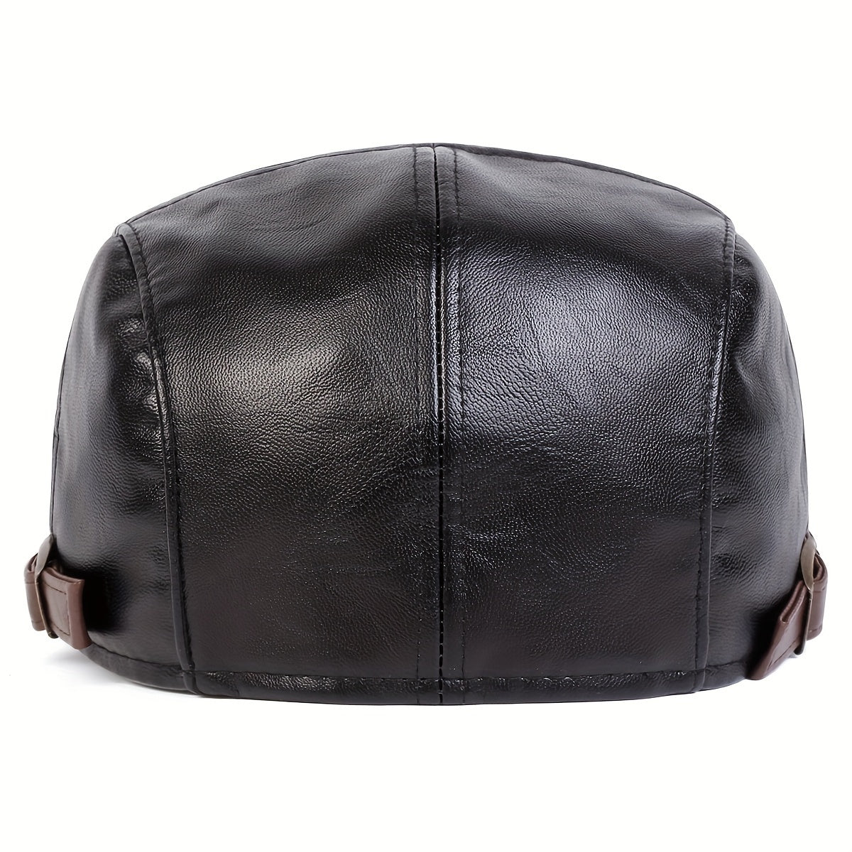 Men's PU Leather Beret for Autumn Winter Travel Casual Vintage Style