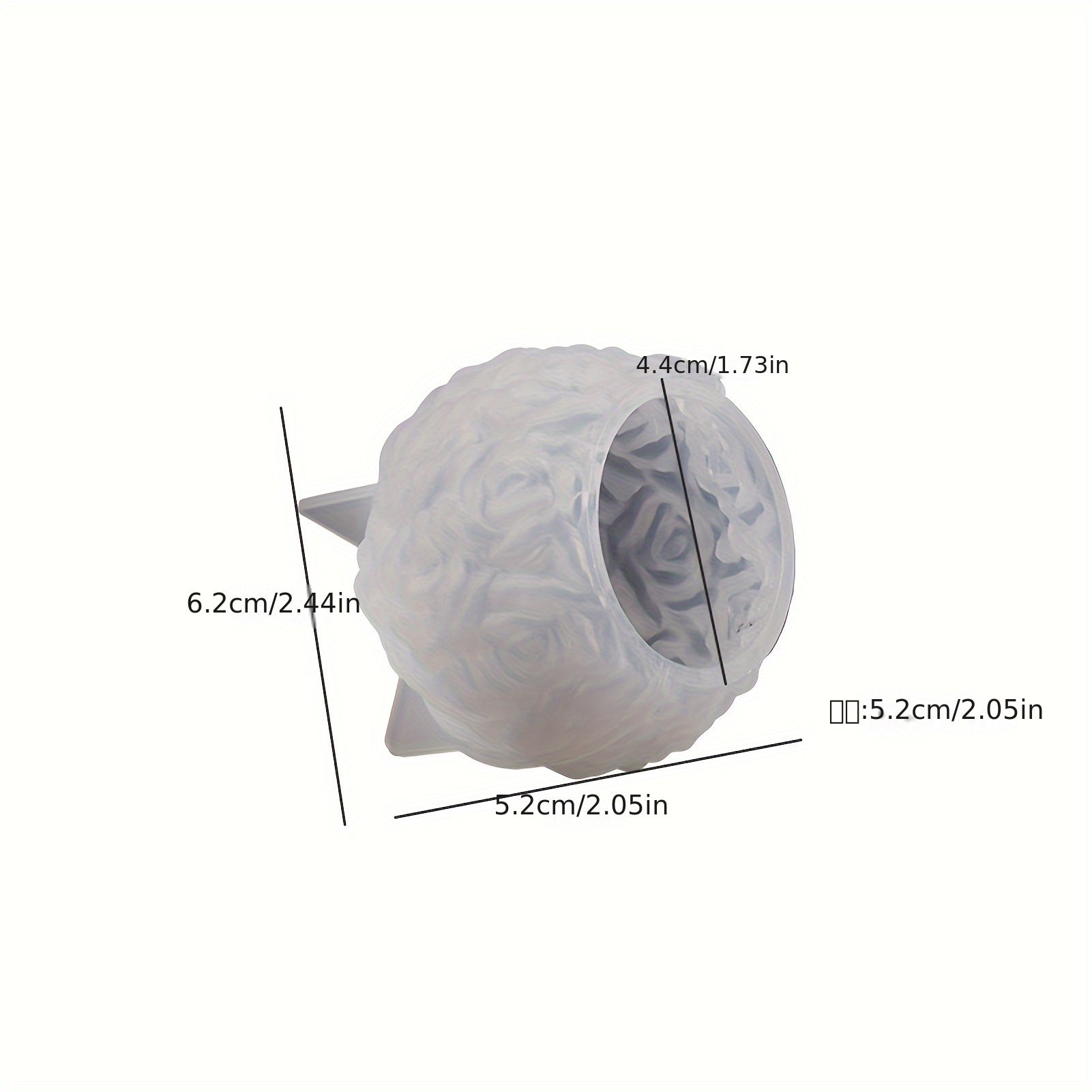 Silicone Mold for 3D Rose Ball Candles and Flower Cluster Ice Cubes Home Decor