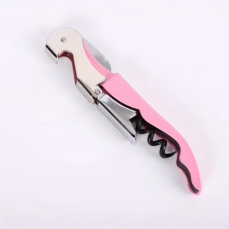 Kichik Seahorse vino ochgich, zanglamaydigan po'latdan yasalgan, vintli vintli, folga kesuvchi, pivo qopqog'ini ochuvchi, foydalanish oson