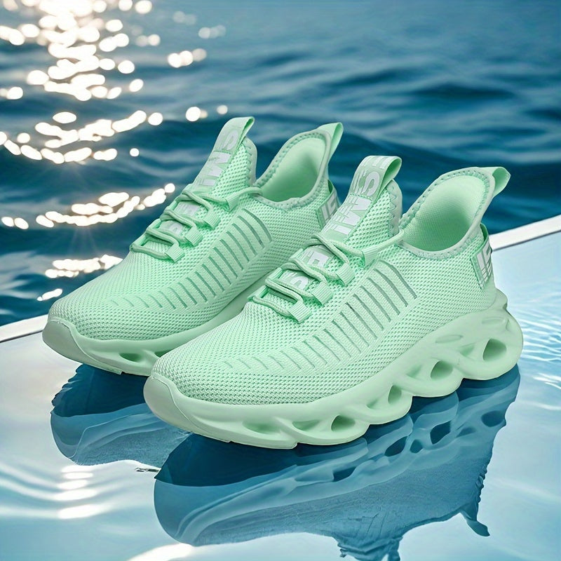 Yigitlar uchun kundalik sport poyabzali, shokni yutuvchi EVA taglik bilan, sirpanmaydigan, pastki qismi mato yuqori qismi