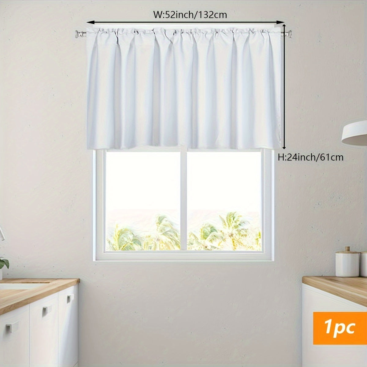 Solid Color Blackout Curtain with Rod Pocket for Privacy and Modern Style