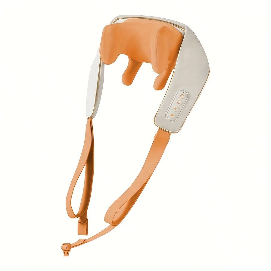 USB orqali zaryadlanadigan yelka va bo'yin massajchisi, elektr barmoq bosimi bilan, orqa, bel va bo'yin uchun chuqur to'qima massaji, qo'l bilan ishlatish shart emas, ota-onalar, keksa odamlar, ayollar uchun mukammal sovg'a.