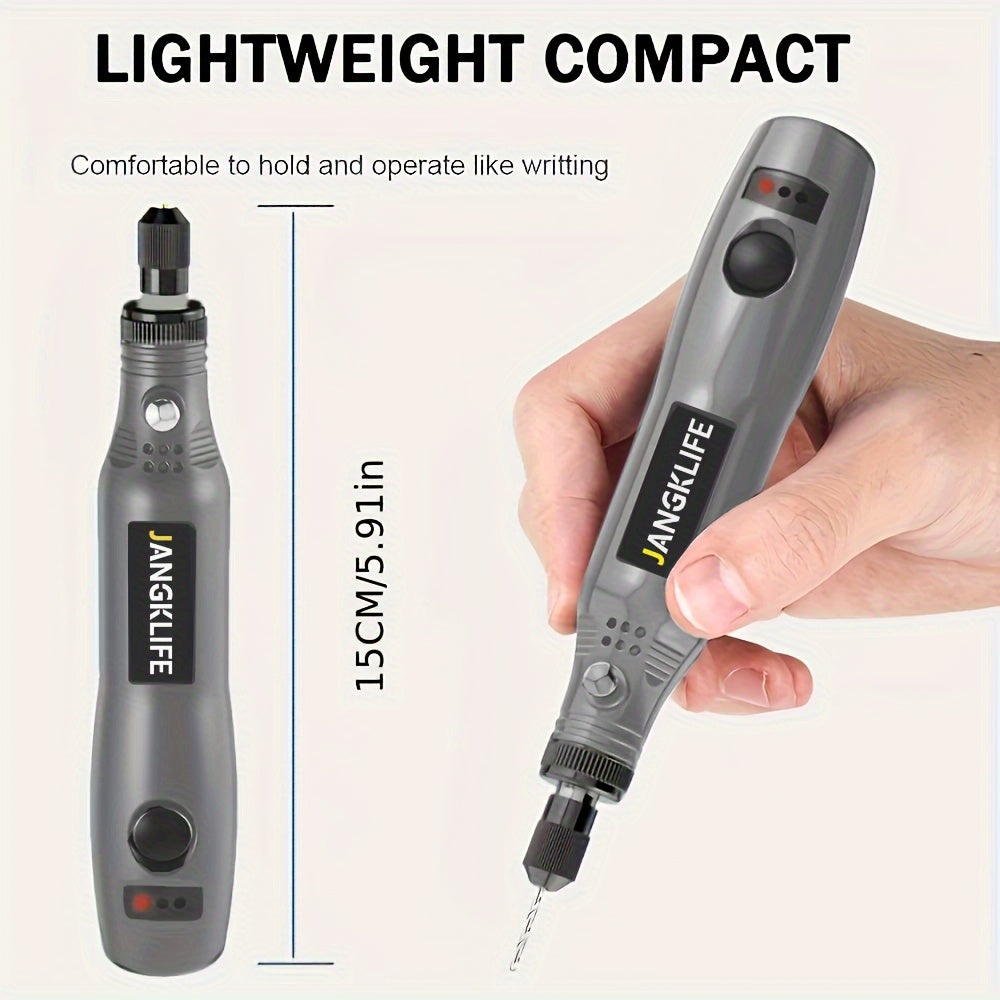 76pcs Cordless Rotary Tool Kit with Lithium Battery and Multiple Attachments