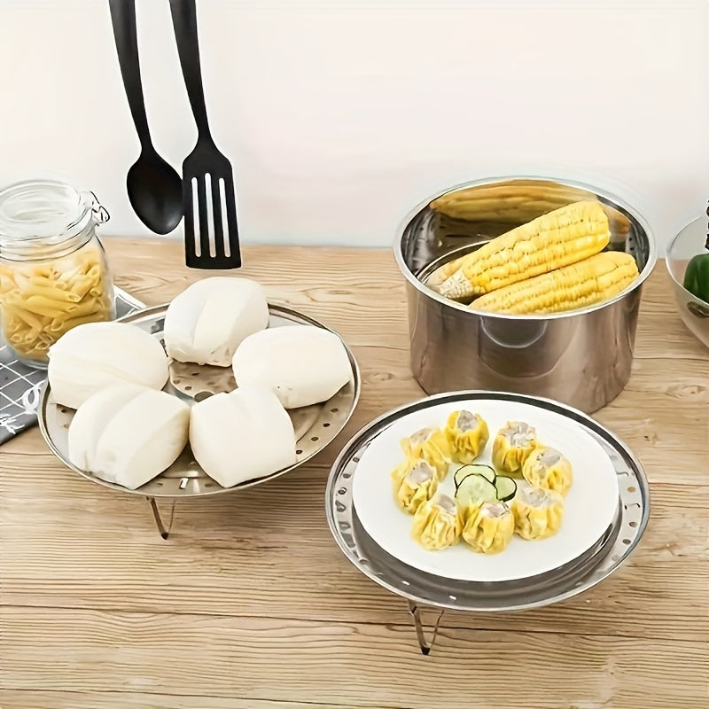 Stainless Steel Steam Tray Rack Multipurpose Steamer for Healthy Cooking Detachable