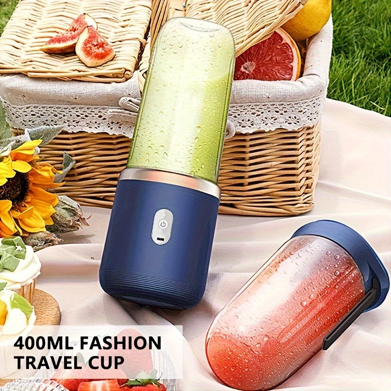 Rechargeable USB Fruit Juicer Cup with 1500mAh Battery and Plastic Design