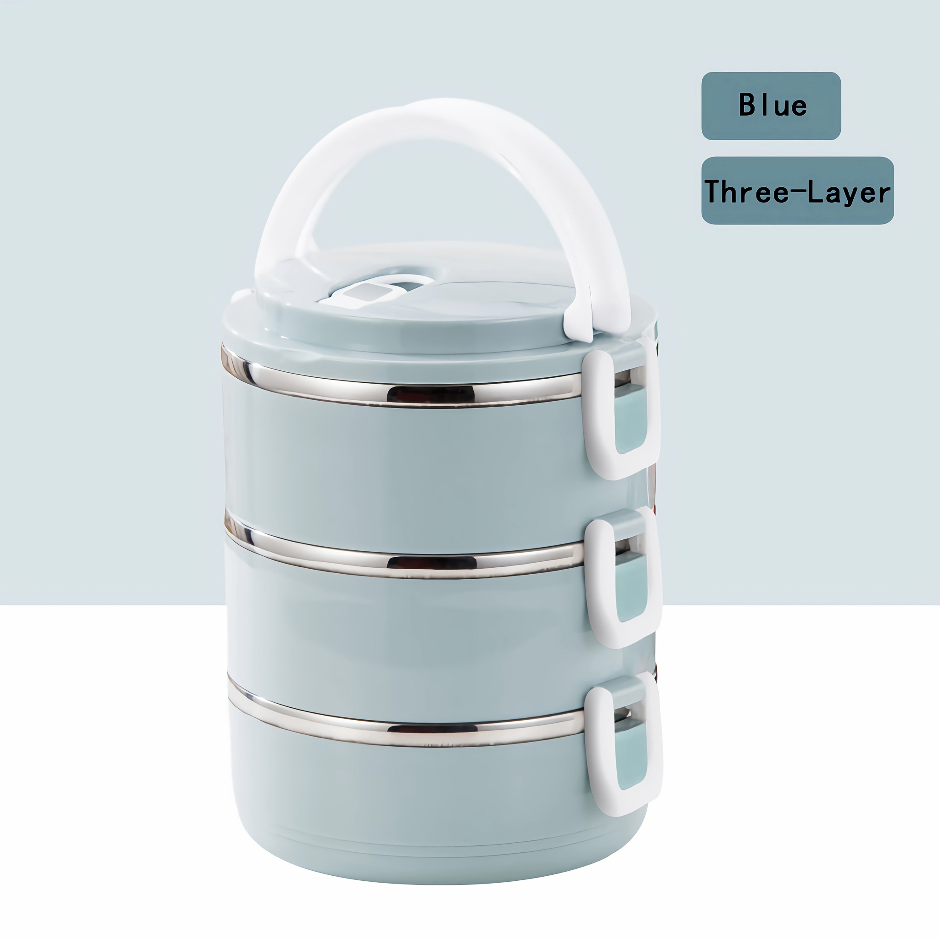Stainless Steel Leakproof Insulated Lunch Box with 2-4 Tiers