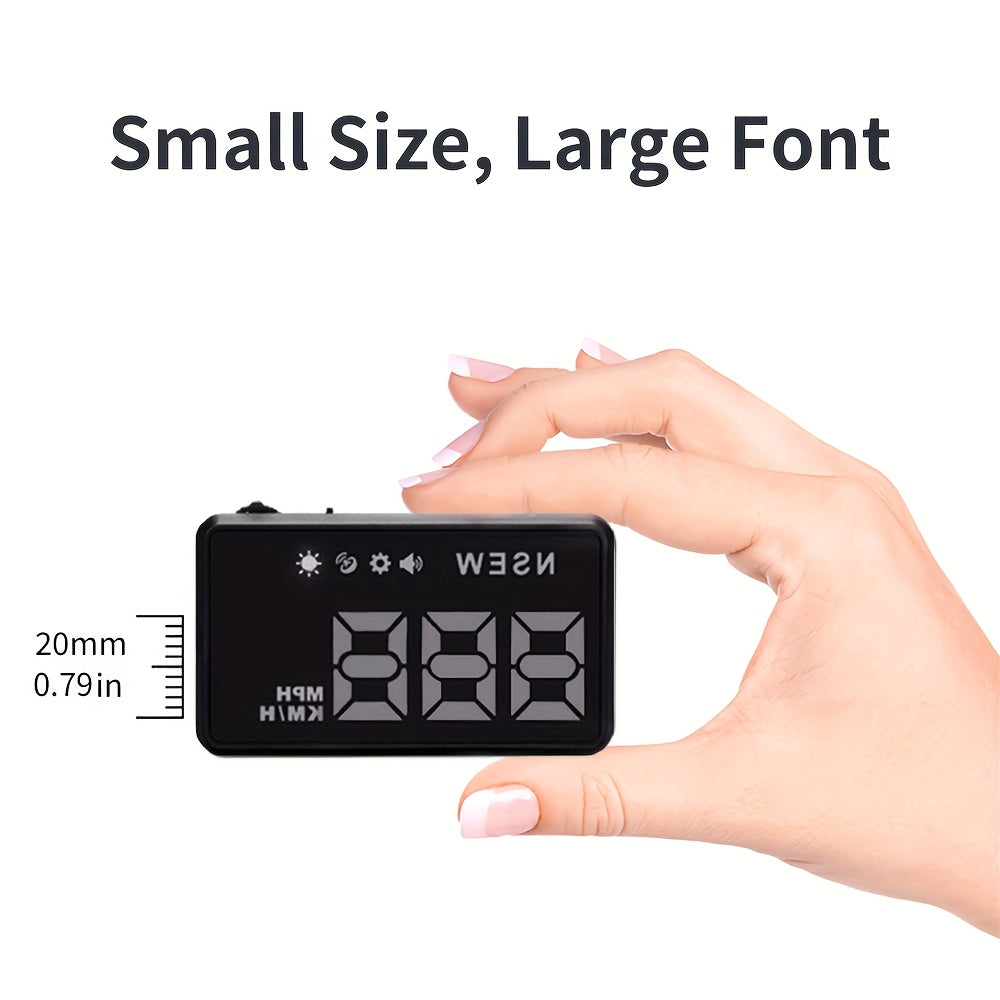 Car HUD Windshield Projector Head Up Display Digital Speedometer Overspeed Info