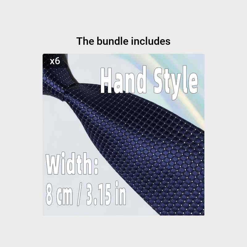 Men's Green Red Black Plaid Tie Formal Business 8cm Wide