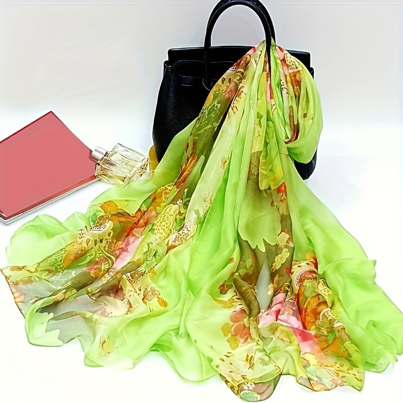 Women's Bohemian Style Large Breathable Multicolor Shawl for Beach and Summer Travel