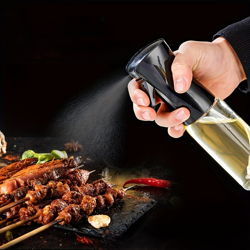 Multi-Function Kitchen Oil Sprayer Refillable Leak-Proof Black Dispenser for Olive Oil Cooking