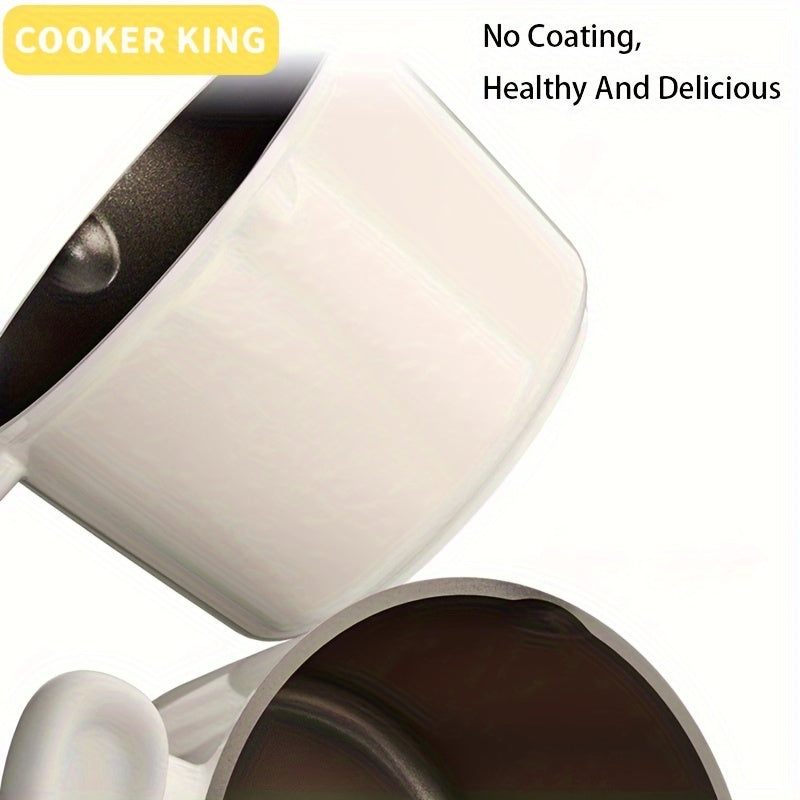 Cazo antiadherente de 22.1cm con vaporera, 5L, verde, compatible con inducción