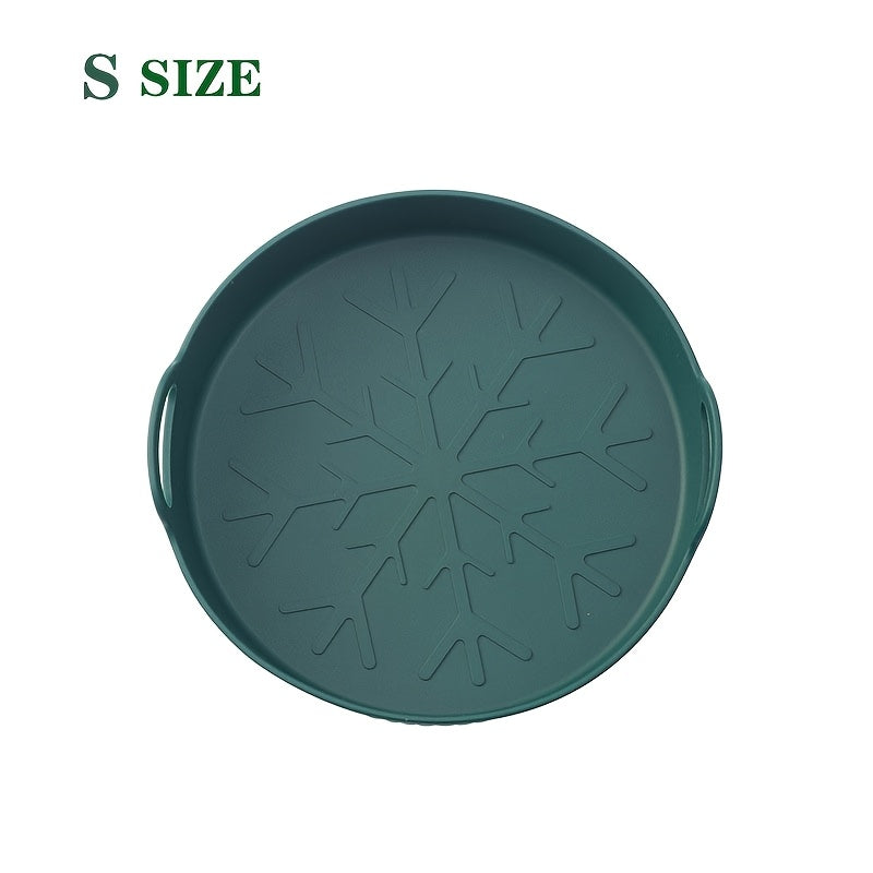 Reusable 8-Inch Silicone Air Fryer Liner Non-Stick High Temperature Basket Mat