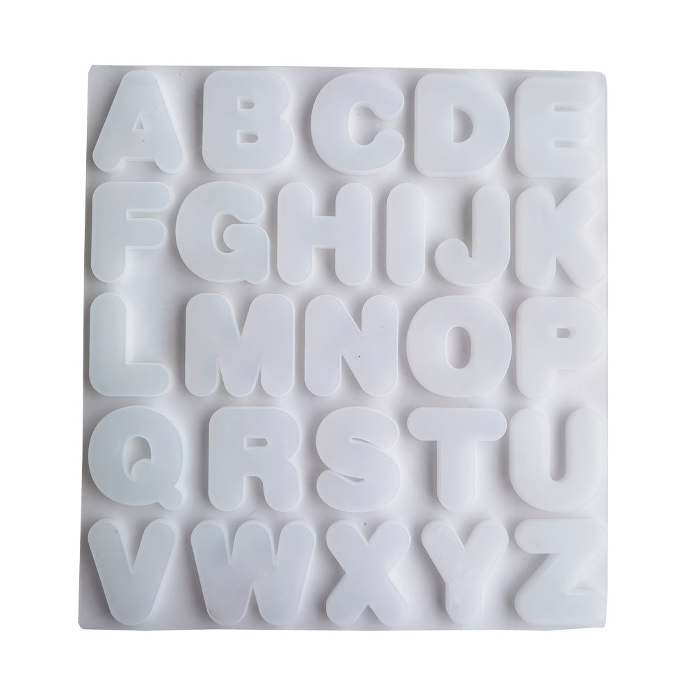 Silicone Alphabet Cake Mold 26 Letters for Chocolate Ice Candy Baking Tool