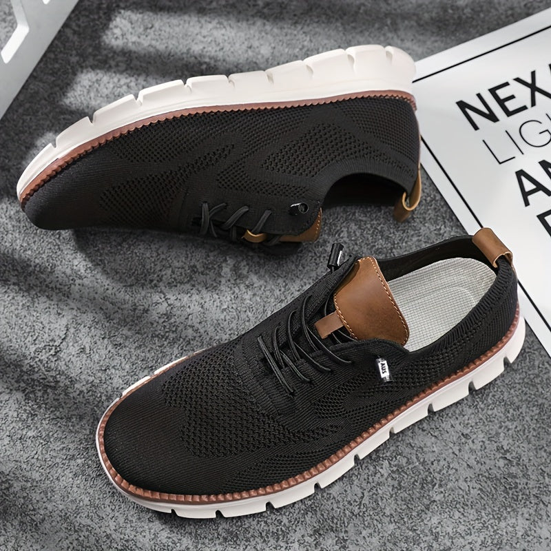 Men's Woven Low Top Shoes Breathable Wear-Resistant Casual Sports All-Season