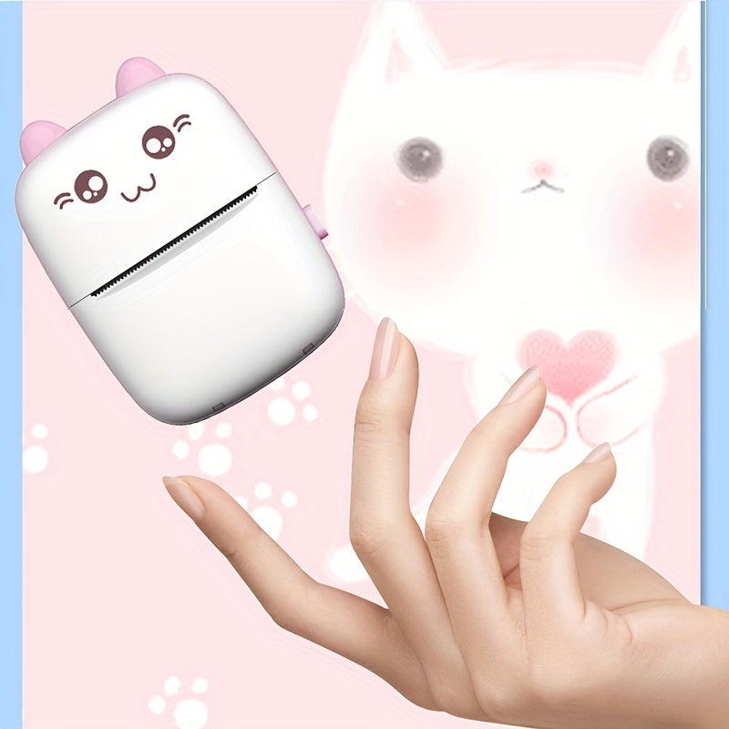 Talaba Mini Termal Printerni: Qalamdan foydalanmaydigan, yorliqlar, rasmlar, fotosuratlar va fayl materiallarini chop etish uchun mobil ofis. Telefon bilan APP orqali ulanish (Android mavjud), cho'ntak o'lchamida.