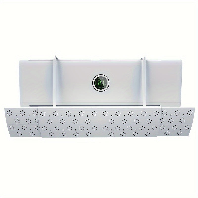 Регулируемый ветрозащитный экран для настенных кондиционеров - Не требует электричества - Универсальный выдвижной дефлектор кондиционера, препятствующий прямому обдуву