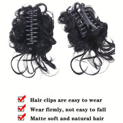 Women's Messy Curly Claw Clip Hair Bun Synthetic Hairpiece for All Occasions