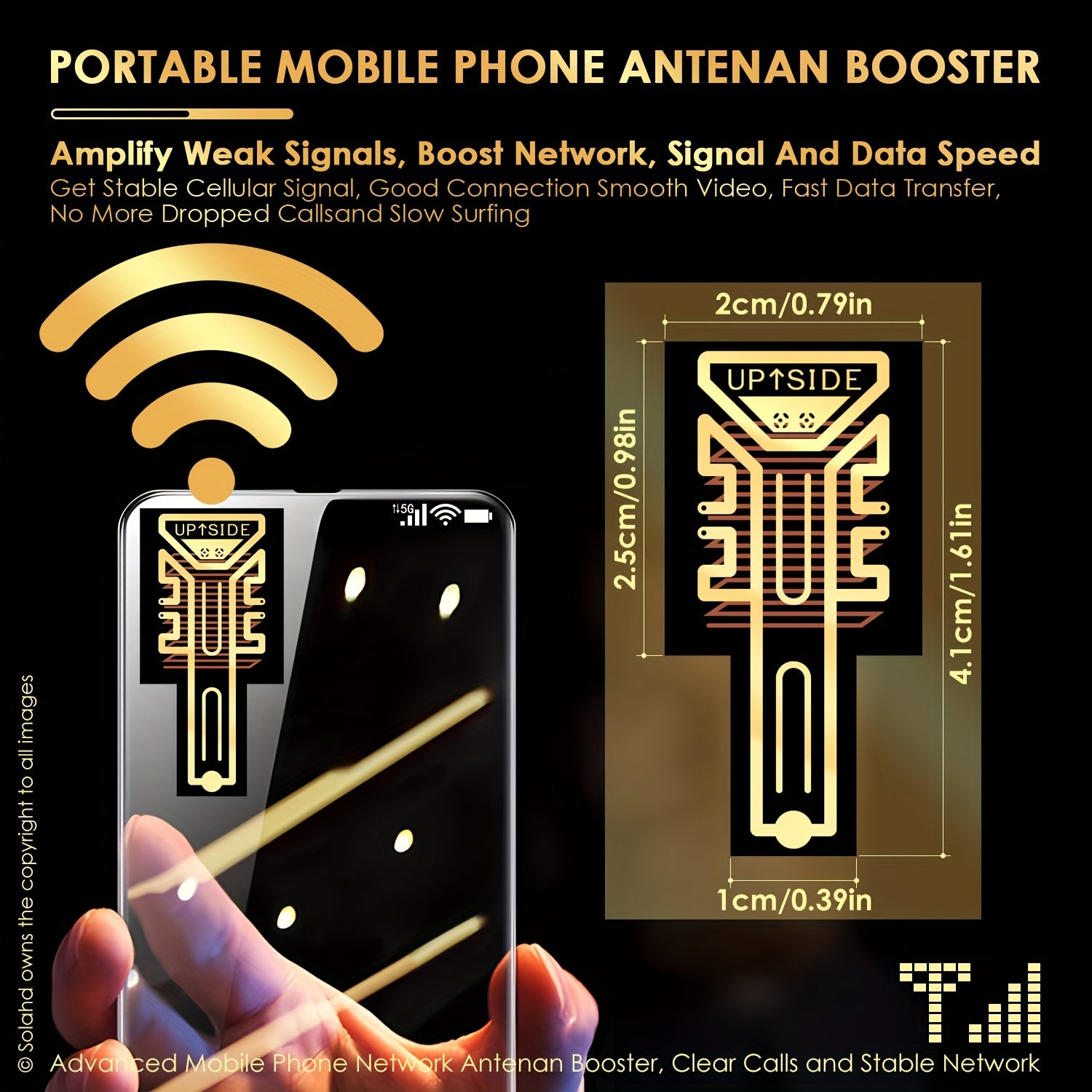 Copper Antenna Booster for Mobile Phones 12 or 21 Pack Signal and Data Amplifier