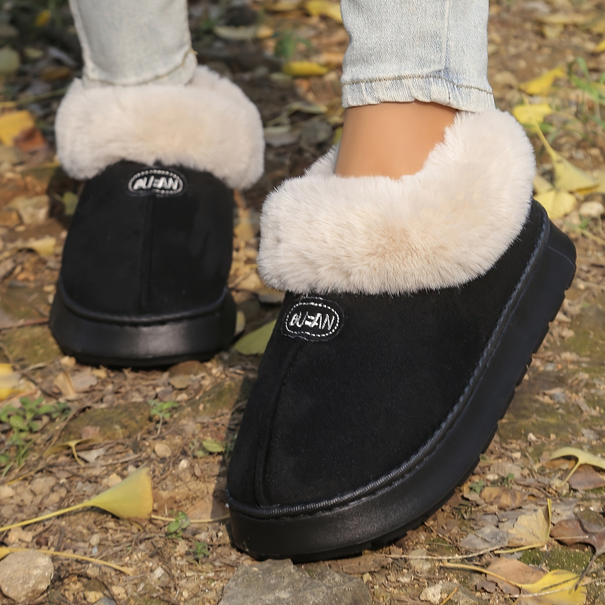 Unisex Winter Short Boots Thick Sole Anti-slip Warm Cold-proof Indoor Outdoor