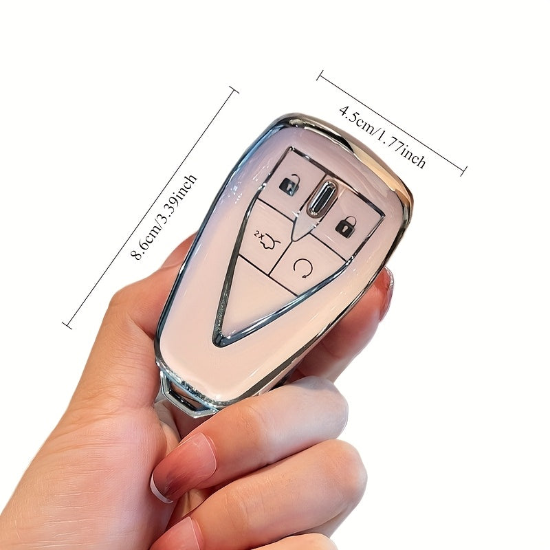 Pink TPU Key Fob Cover for Car Remote Key Protectors Durable Key Case
