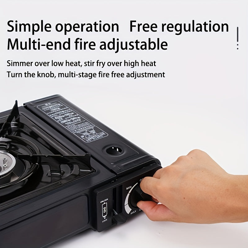 Butan gaz tanklari uchun portativ lager pechi, lager, piknik va tashqi sayohatlar uchun oson olib yuriladi.